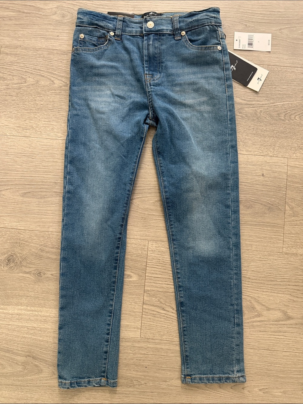 7 For All Mankind  Paxtyn Light Blue Skinny Jeans